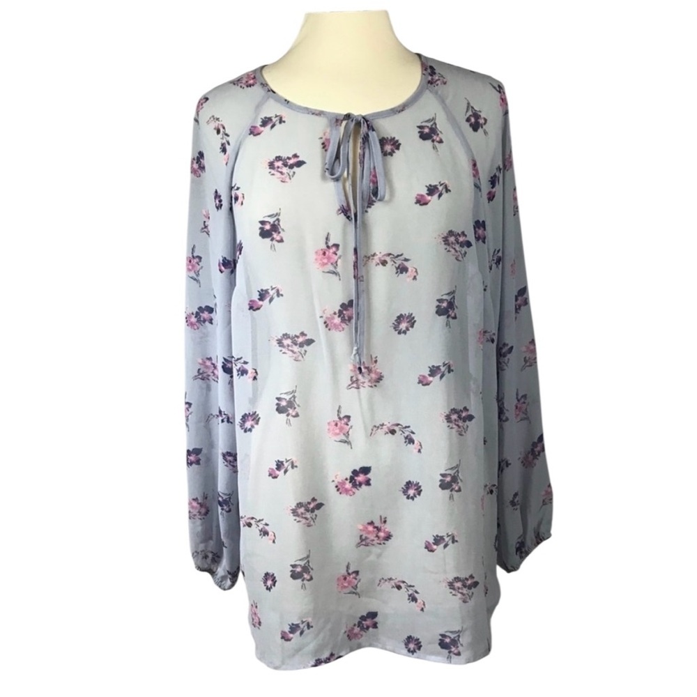 Lane Bryant 14/16 sheer floral top